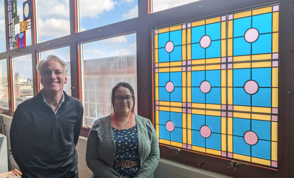 Bounce Innovation Hub - LightScreen Art offers affordable alternative to stained glass